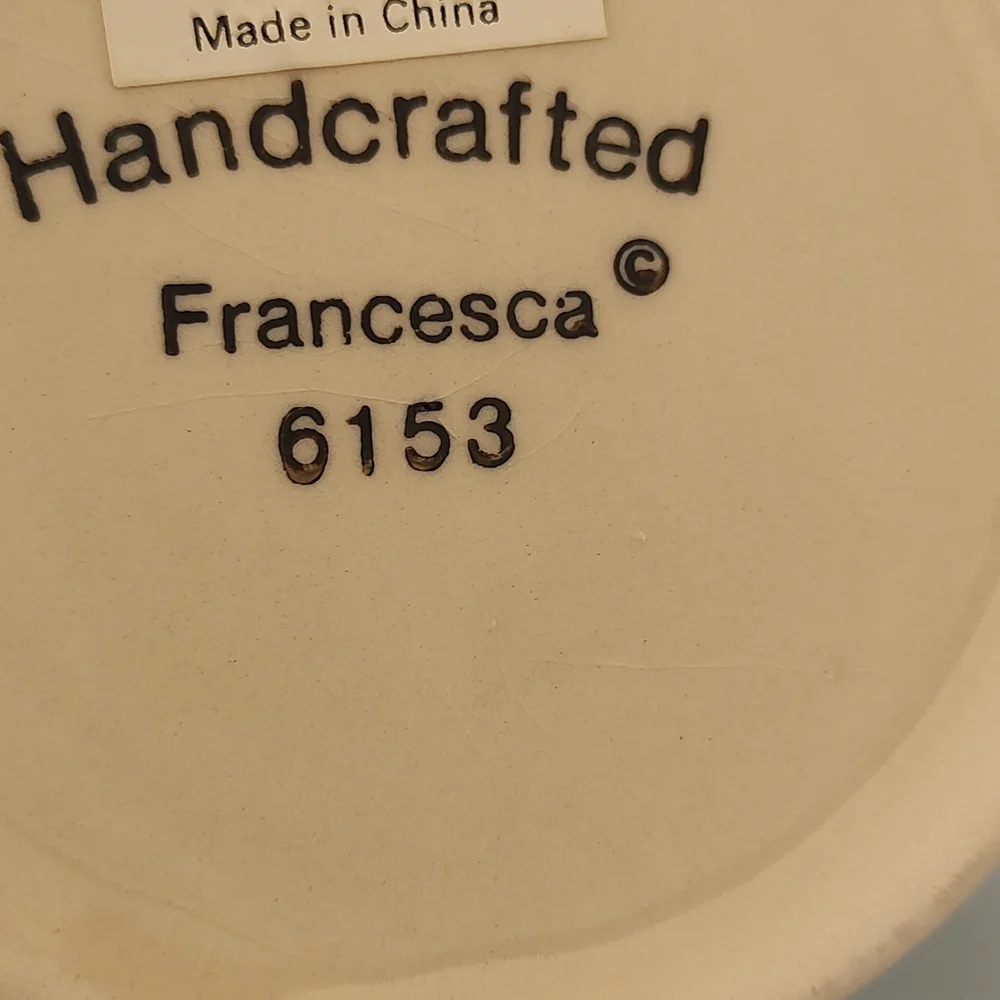 Sango Handcrafted Francesca French Lady Sugar Bowl Style Modern Collection